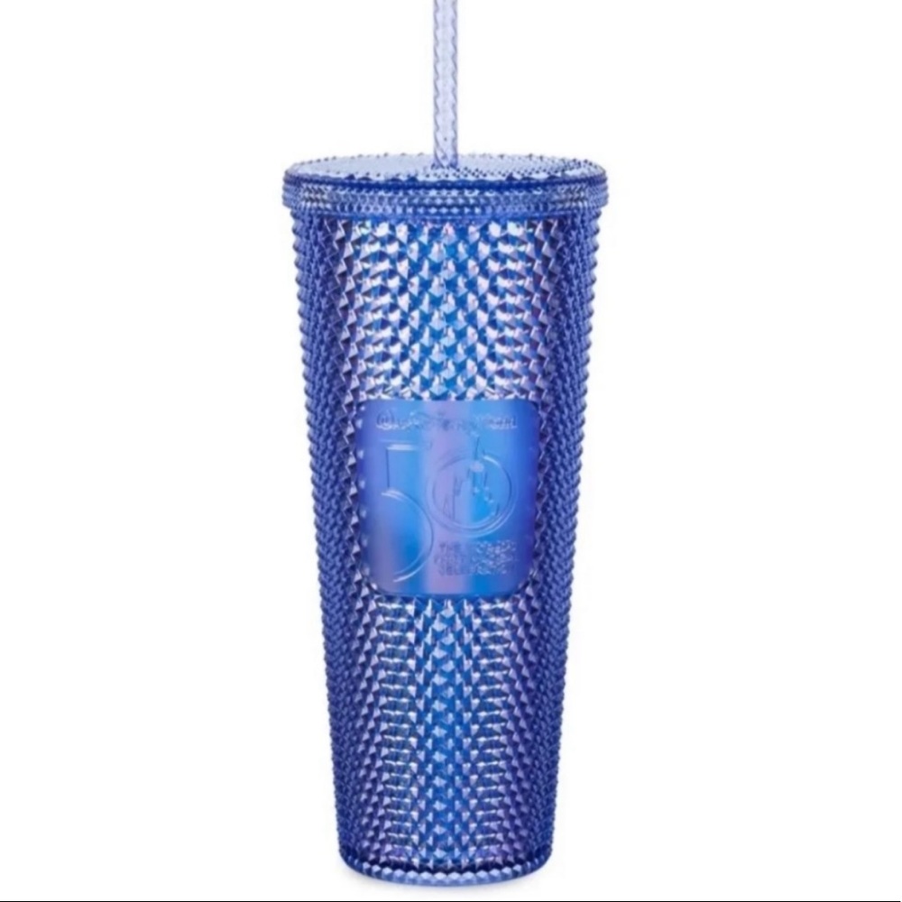 Starbucks Walt Disney World Studded Tumbler 50th Anniversary Blue Geometric NEW